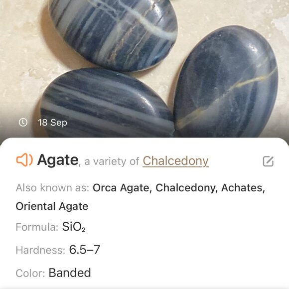 2/$20, Dark Banded Agate Boho Bracelet, Large Genuine Gemstone + Copper Links - Picture 11 of 12